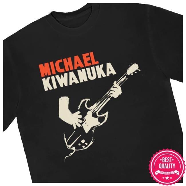 Michael Kiwanuka Merch Shop Store Official Black Guitar Sketch Long Sleeve T Shirt
