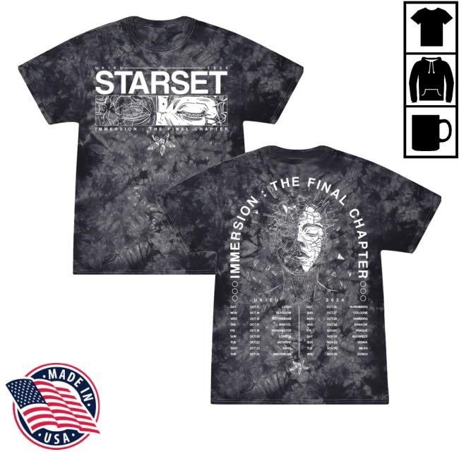 Starsetonline Merch Store Shop Uk-Eu Immersion Tie Dye Tour Shirt
