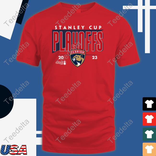 Florida Panthers 2023 Stanley Cup Playoff Participant Crease T-Shirt