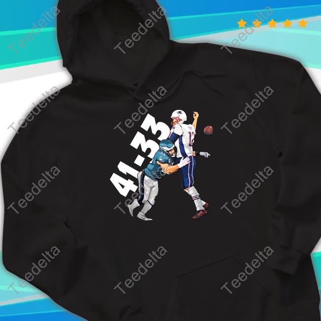 Erock_Eagles Tom Brady Philadelphia Eagles Beat New England Patriots 41-33 Hoodie