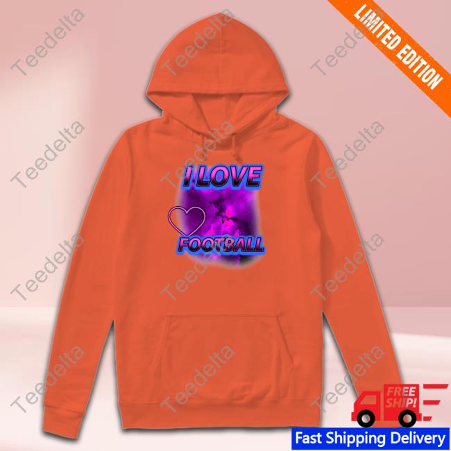 Official Sadstreet Custom I Love Football Long Sleeve T Shirt