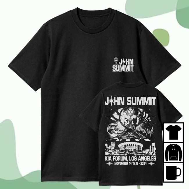 John Summit Merch Store John Summit Kia Forum Black Shirts