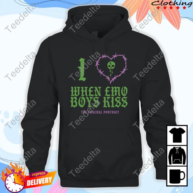 I Love When Emo Boys Kiss The Funeral Portrait Tee Shirt