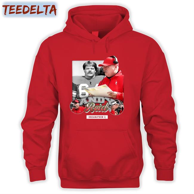 Travis Kelce Wearing Andy Reid Shirt Dreamathon Store