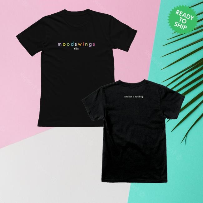 Whoistillie Merch Mood Swings Rainbow Tee Shirt