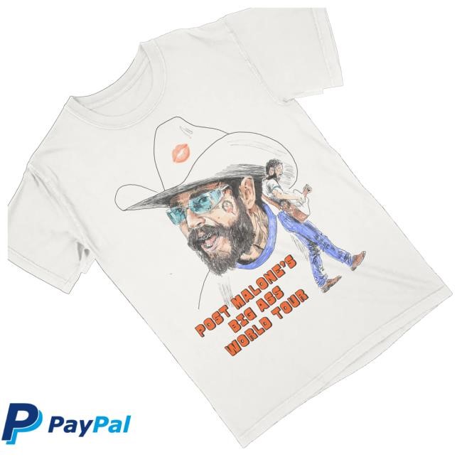 Post Malone The Big Ass World Tour White T Shirt