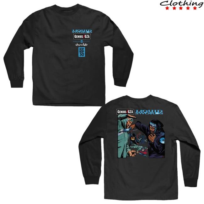 Interscope Merch Gza Liquid Swords Longsleeve Hoodie