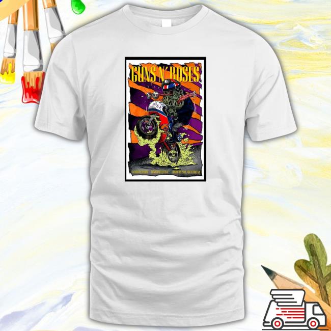 Guns’ N Roses Donington Park, Uk Tour 2018 Poster Tee Shirt