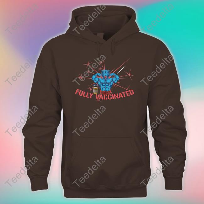 Fully Vaccinated Text Hoodie