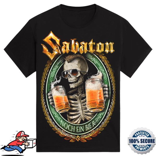 Official Sabaton Merch Store Sabaton Noch Ein Bier Tshirt Sabaton Shop