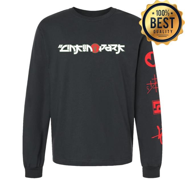 Official Linkin Park Merch Store Vintage Gas Mask Dark Grey Ls Crewneck Sweatshirt