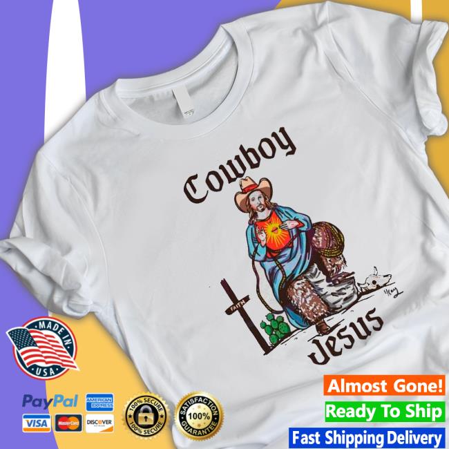 Cowboy Jesus Svg Funny Christian Western Cowboy shirt, hoodie, tank top, sweater and long sleeve t-shirt Cowboy Jesus Svg Funny Christian Western Cowboy shirt