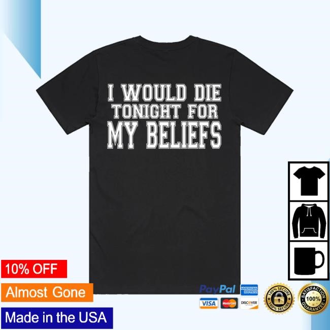 Ritual Print Company Store No Innocent Victim - I Would Die Tonight For My Beliefs Youth T Shirt