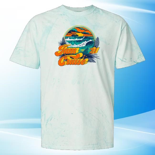 Official Cloud 9 Adventures Store Jam Cruise 21 Vibe Unisex Tie Dye Shirt