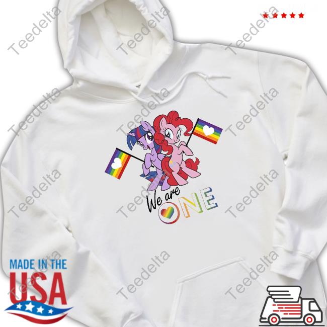 We Are One Pinkie Pie Twilight Sparkle Pride Shirt, T Shirt, Hoodie, Sweater, Long Sleeve T-Shirt And Tank Top