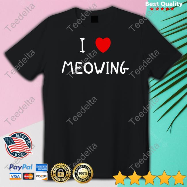 Wido I Love Meowing Hooded Sweatshirt