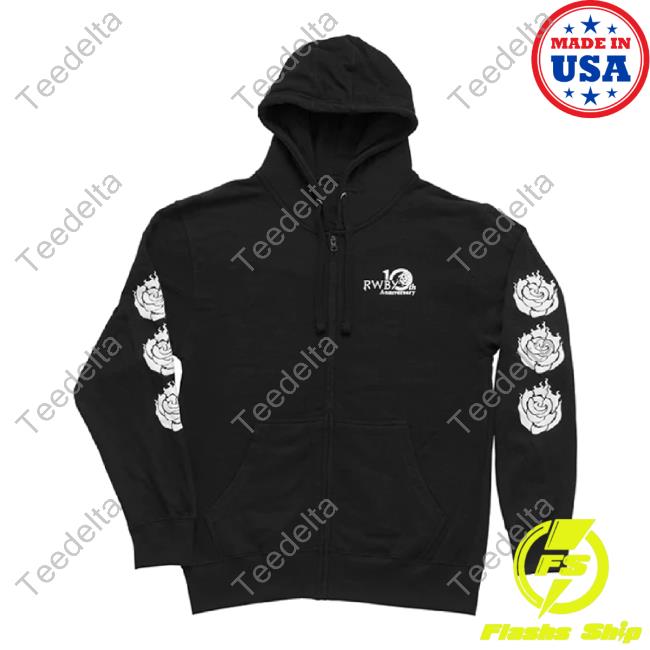 Trending Rooster Teeth Merch Store Rwby 10Th Anniversary Zip-Up Shirt Roosterteeth Shop