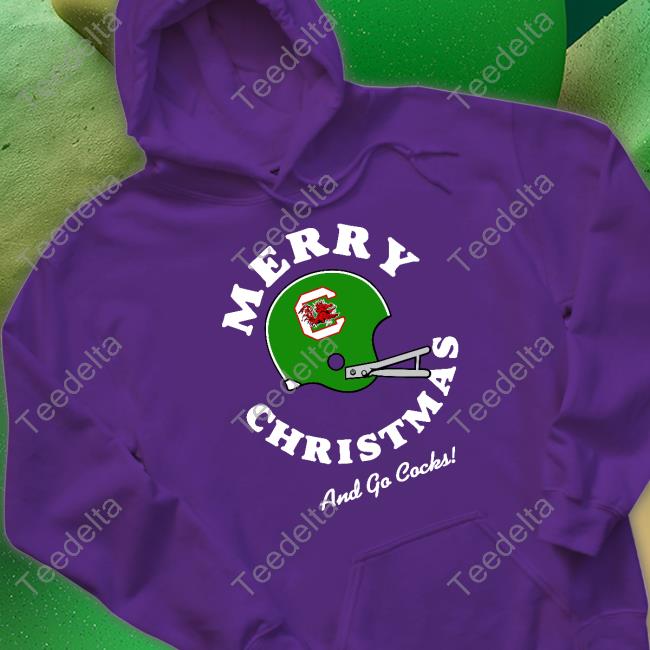 Merry Christmas And Go Cocks T Shirt