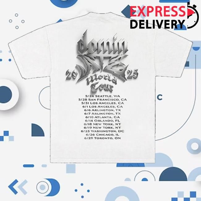 Official Stray Kids Merch Shop Store Dominate Tour White New Shirt