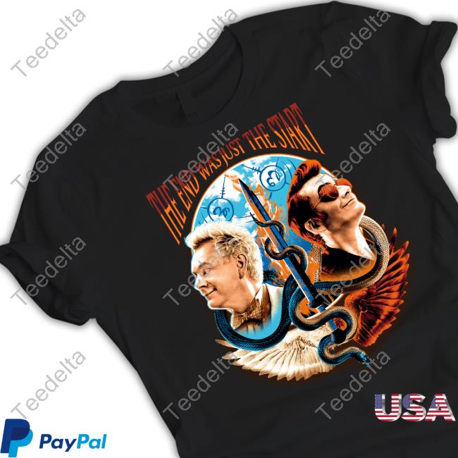Good Omens Merch The End Was Just The Start Tee Shirt
