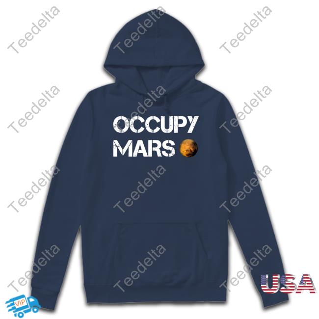 Elon Musk Wearing Occupy Mars Sweatshirt
