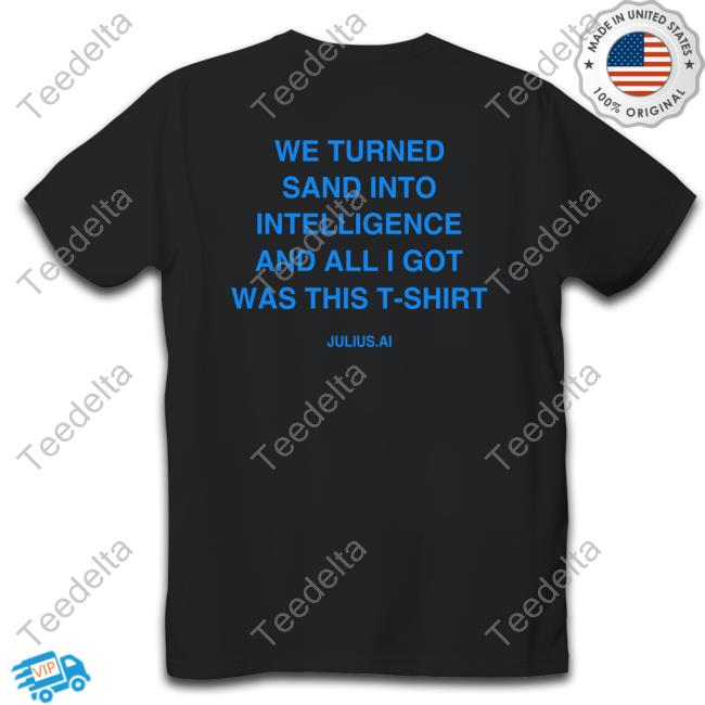 Rahul We Turned Sand Into Intelligence And All I Got Was This T-Shirt T Shirt
