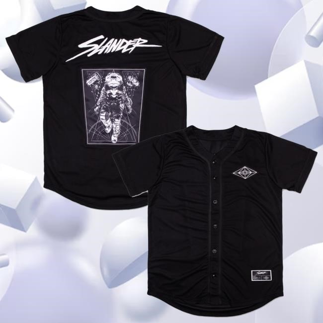 Slander Merch Store Spaceman Black Jersey Classic Shirt