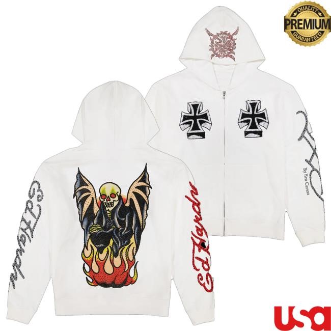 Ken Carson Merch Store Xman White Zip Shirt