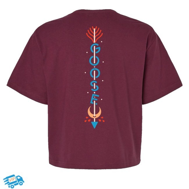 Official Goose Merch Blood Moon Crop Hoodie