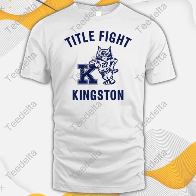 Sacred Deer Merch Title Fight Kingston Varsity Tee Shirt