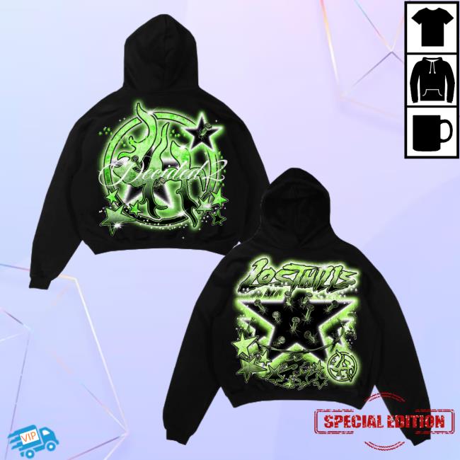 Official Lostinthehills x Youngboy Lost In The Hills Green - Black Hoodie