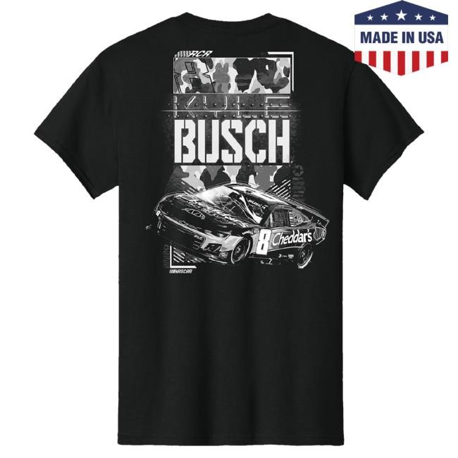 Kyle Busch Richard Childress Racing Team Collection Black Cheddar's Tonal Hoodie