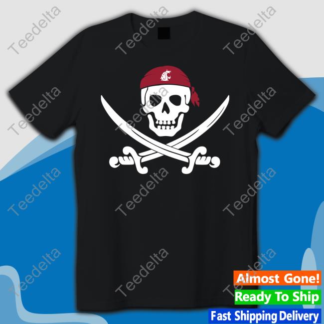 Jake Dickert Wearing Wsu Golf Pirate Skull Official Shirt