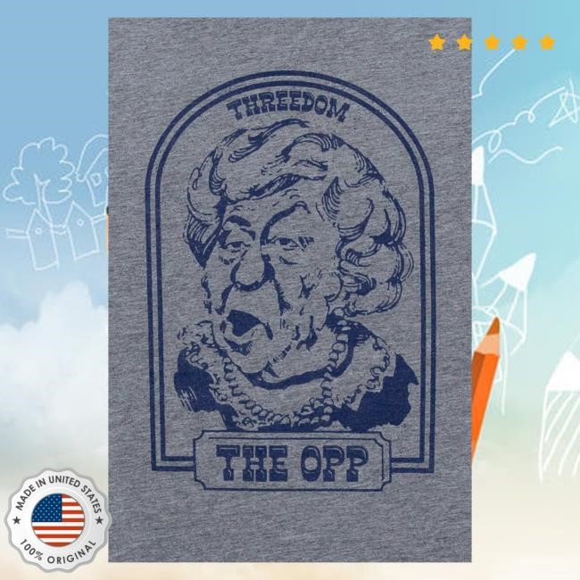 Kinshipgoods Merch Store Threedom The Opp Tee, Grey T-Shirt
