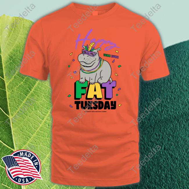 Fat Tuesday Team Fiona The Hippo Hoodied Sweatshirt Cincyshirts Shop
