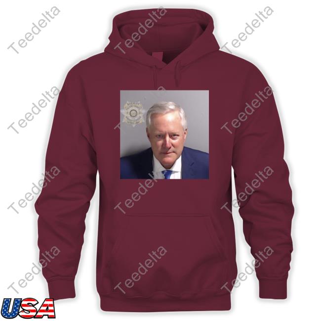 Mark Meadows' Mugshot Fulton County Sheriff's Office Hooded Sweatshirt