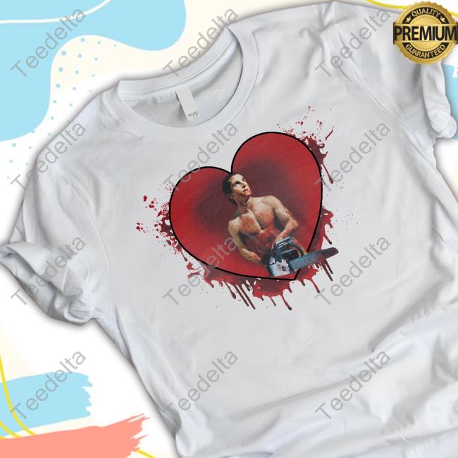 American Psycho Chainsaw Ringer T Shirt