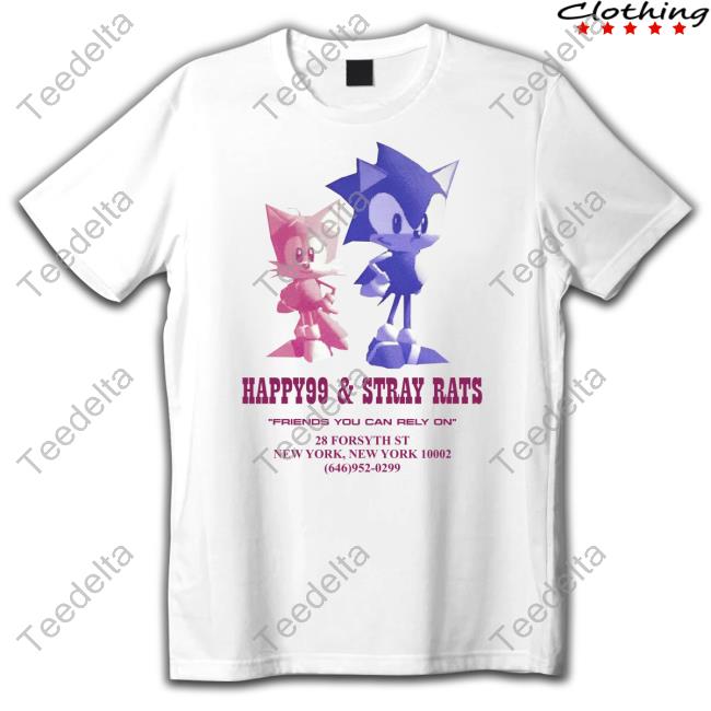 Sonic The Hedgehog X Stray Rats Friends You Can Rely On Tee Shirt