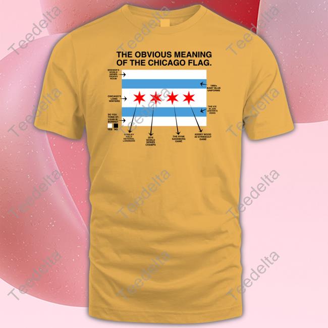 Obviousshirts The Obvious Meaning Of The Chicago Flag Tee Shirt