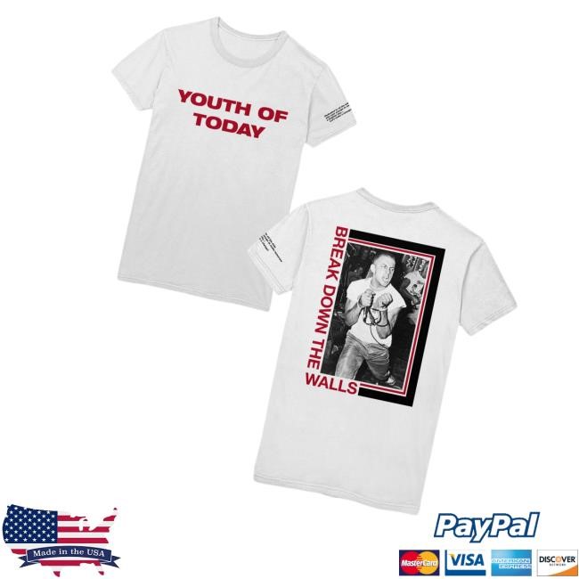 Merchnow Merch Youth Of Today Break Down The Walls White T-Shirt