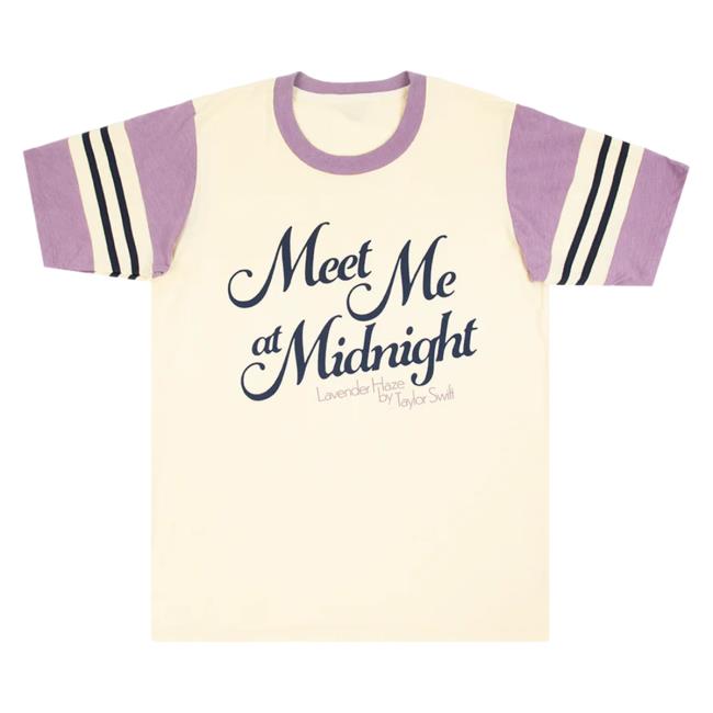 Official Taylor Swift Merch Store Meet Me At Midnight Colorblocked Attractive Shirt TaylorSwift Apparel Clothing Shop