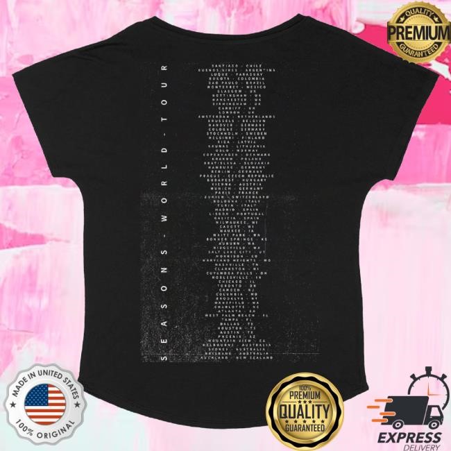 Thirty Seconds To Mars Merch Seasons World Tour Triad Smear Tee Shirt