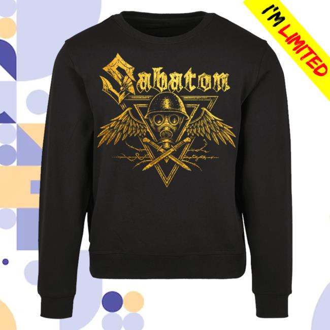 Official Sabaton Merch Store Sabaton Poison Gas Black Hoodies Sabaton Shop