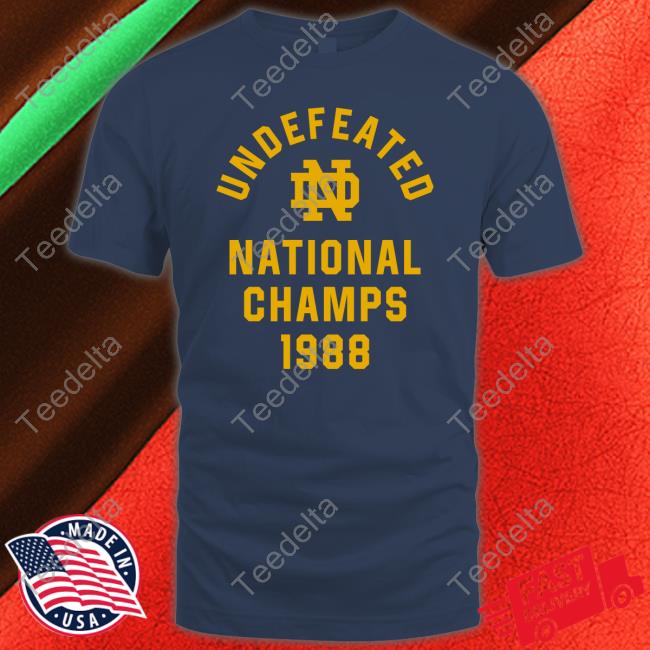 Undefeated National Champs 1988 Shirts