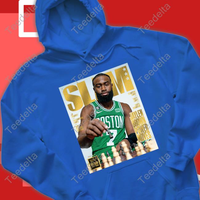 Gold Metal Slam 242 Jaylen Brown T-Shirt Jaylen Brown Power Mover Shirt