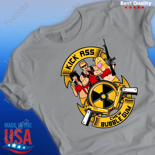 Duke Nukem Kick Ass Chew Bubble Gum Shirt