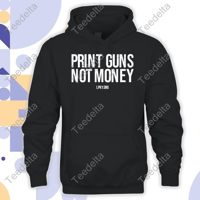 Spike Cohen Print Guns Not Money Lpky Tee
