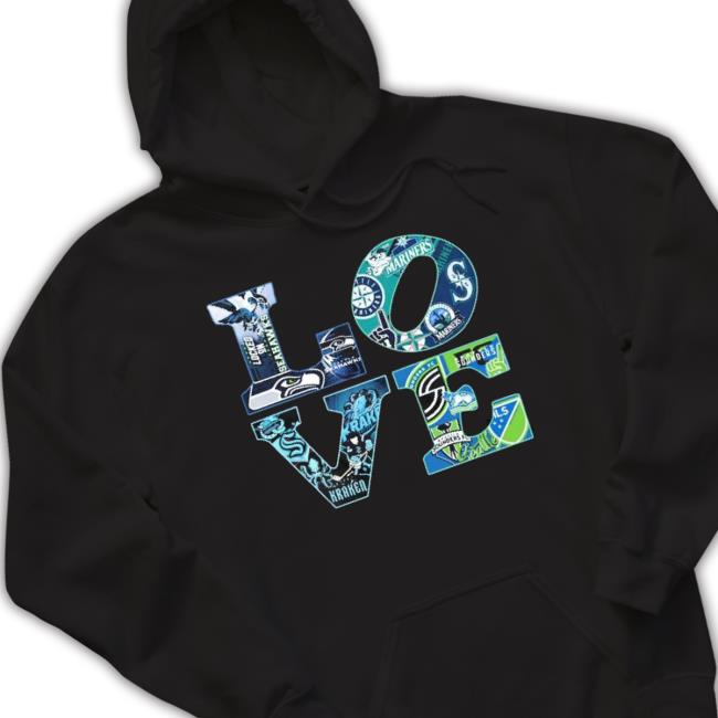 Love Seattle Sports Teams Logo shirt