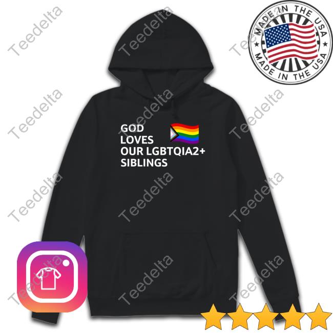 Clownworld God Loves Our Lgbtqia2 Siblings Crewneck Sweatshirt