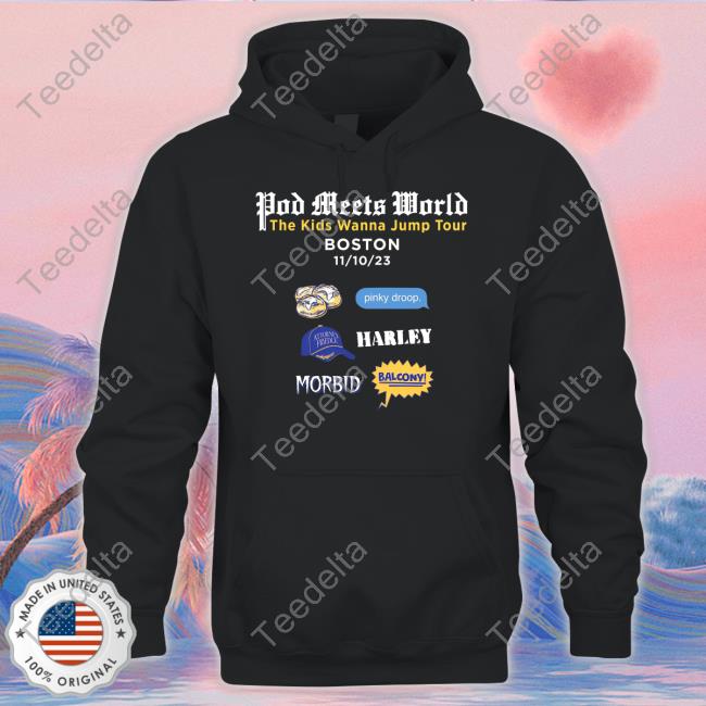 Podmeetsworldshow Merch The Kids Wanna Jump Tour Boston T-Shirt